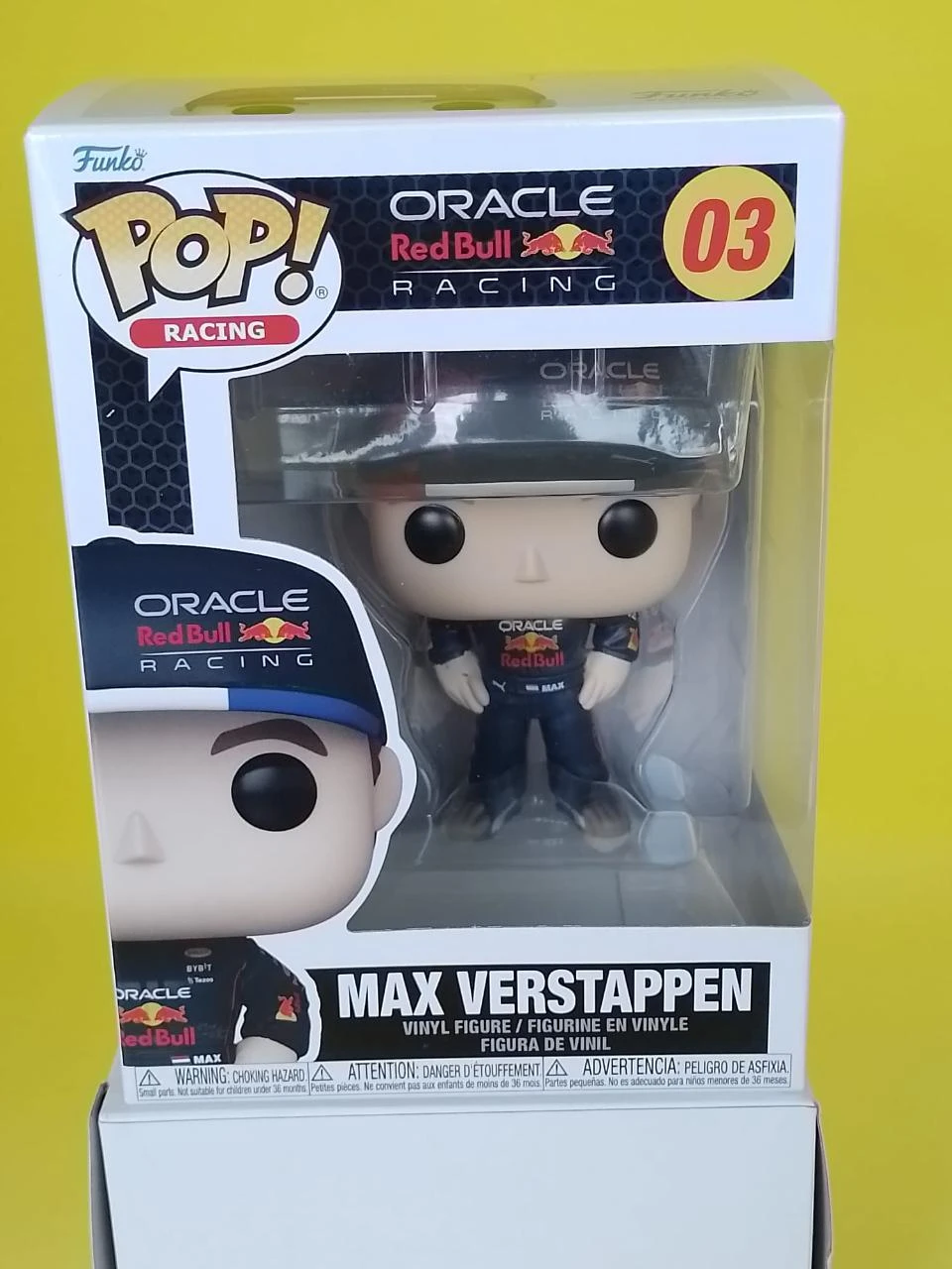 Funko Pop! Racing Oracle Red Bull Racing - Max Verstappen #03 - NOVO